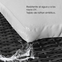 Camastro sala jardin lounge con toldo retráctil