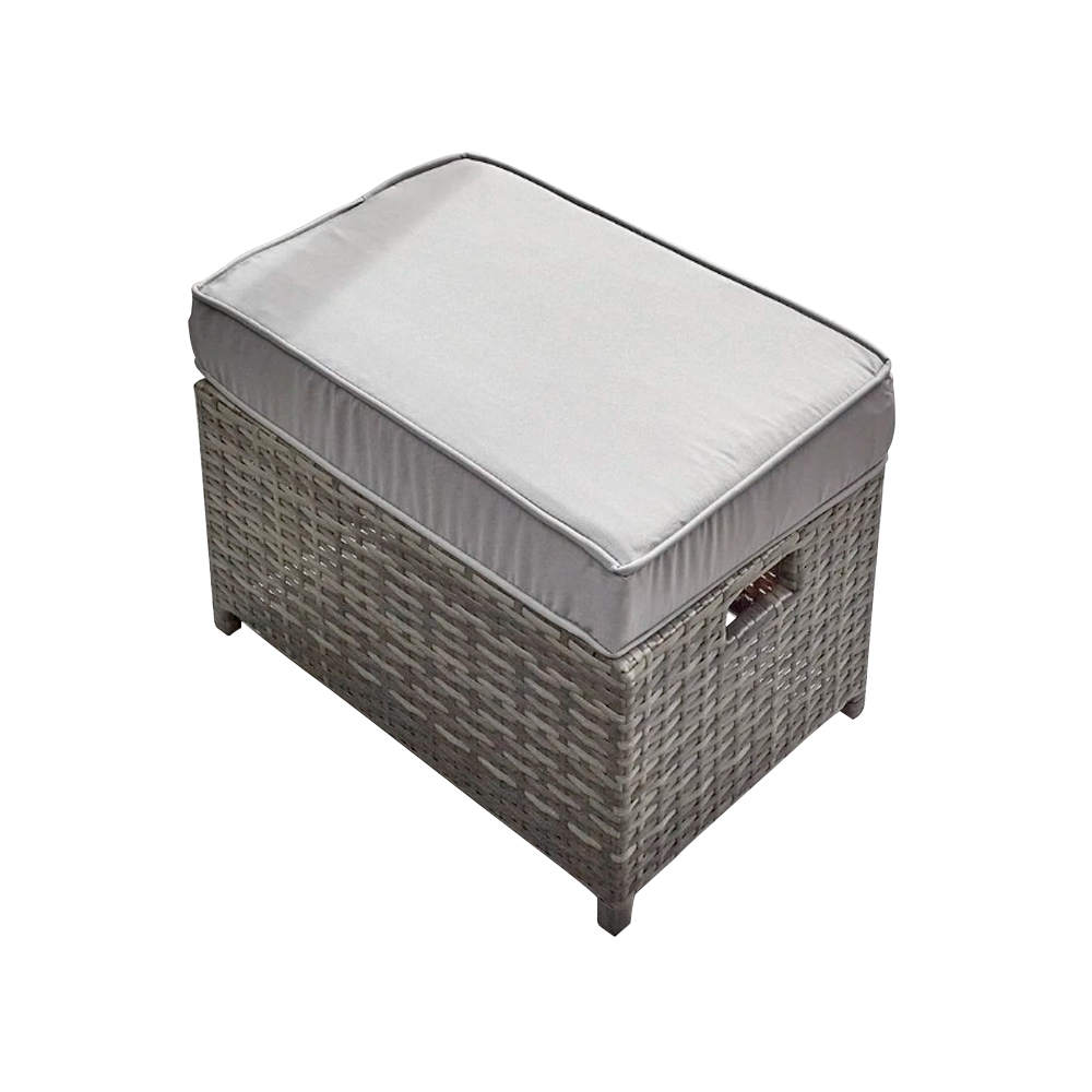 Juego de sala esquinera para jardín (Gris)