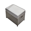 Juego de sala esquinera para jardín (Gris)