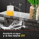 Juego de sala esquinera para jardín Gris