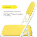 6 Sillas Plegables Amarillas