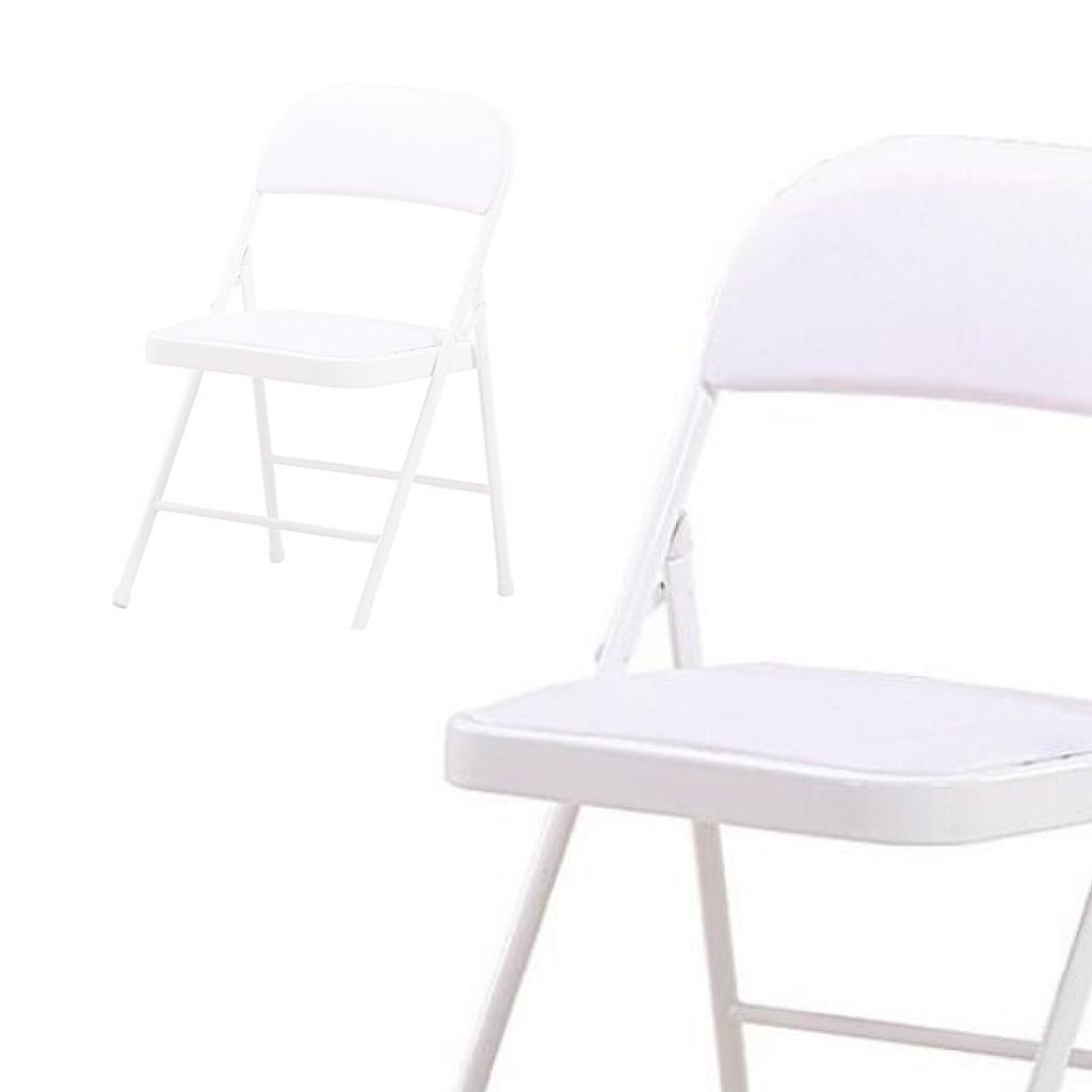 6 Sillas Plegables Blancas