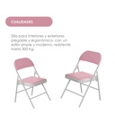 6 Sillas Plegables Rosa