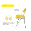 Silla plegable acojinada  Amarilla