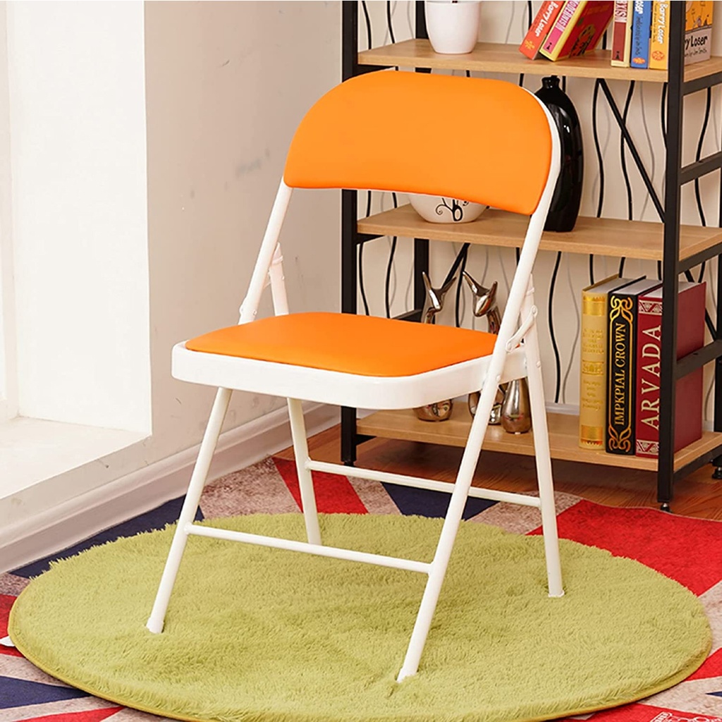Silla plegable acojinada  Anaranjado