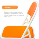 Silla plegable acojinada  Anaranjado