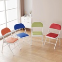 Silla plegable acojinada  Azul