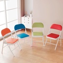 Silla plegable acojinada  Azul claro
