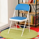 Silla plegable acojinada  Azul claro
