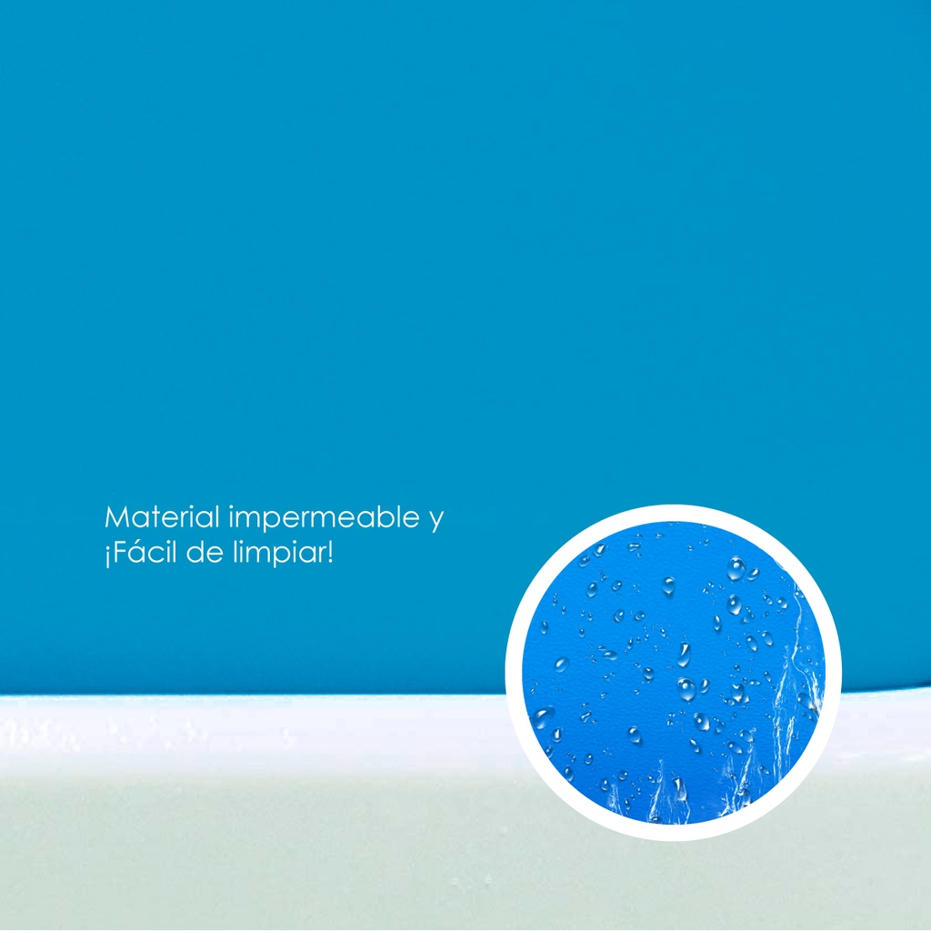 Silla plegable acojinada  Azul claro