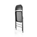 Silla plegable acojinada  Negro
