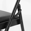 Silla plegable acojinada  Negro