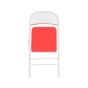 Silla plegable acojinada  Roja
