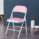 Silla plegable acojinada  Rosa