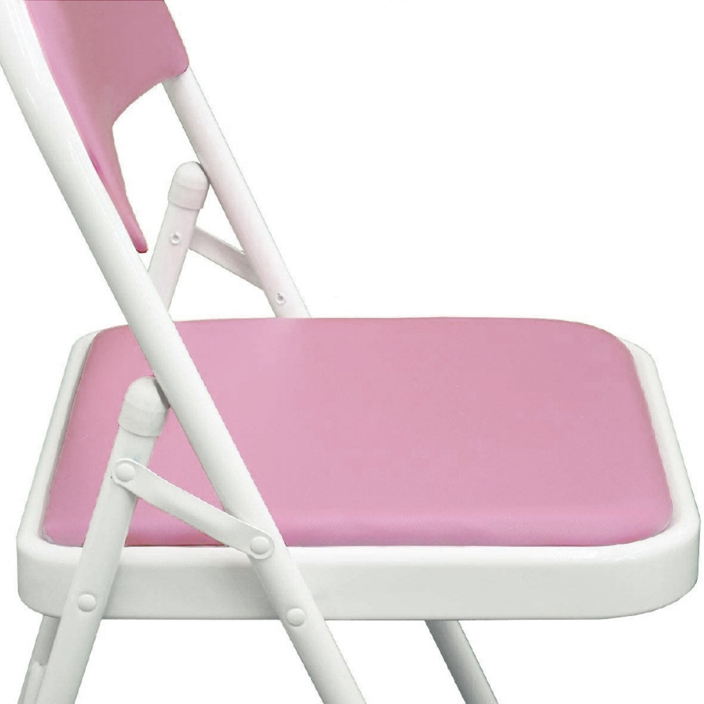 Silla plegable acojinada  Rosa