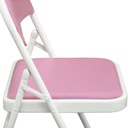 Silla plegable acojinada  Rosa