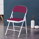 Silla plegable acojinada Morada  
