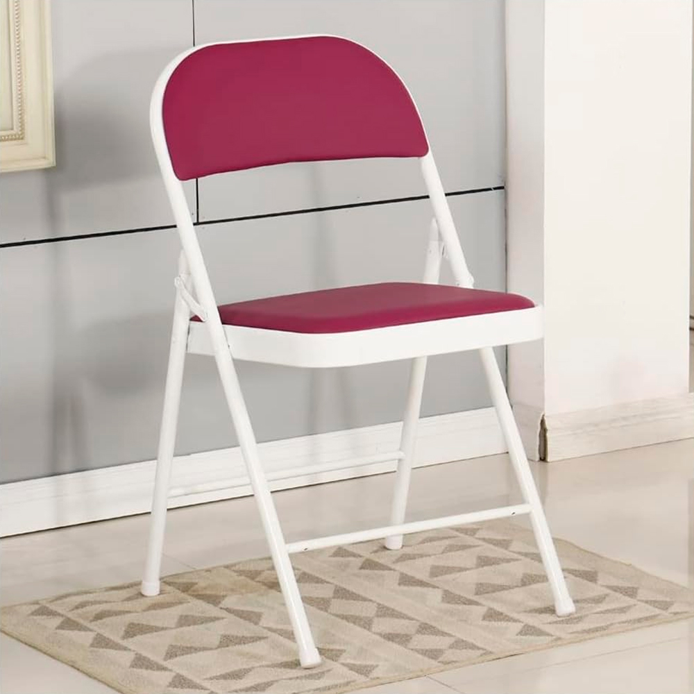 Silla plegable acojinada Morada  