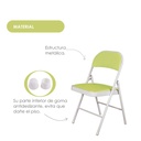 Silla plegable acojinada Verde limón