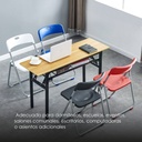 Silla plegable para exteriores apilable Azul