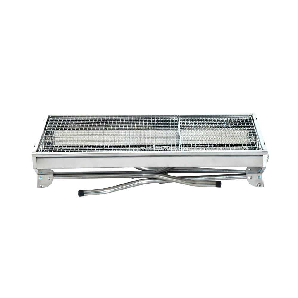 Asador Plegable Color Plateado