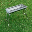 Asador Plegable Color Plateado