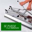 Asador Plegable Color Plateado