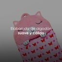 Bolsa de dormir 2 en 1 para niño Gato rosa
