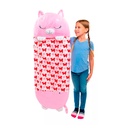 Bolsa de dormir 2 en 1 para niño Gato rosa