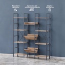 Librero organizado triple ancho
