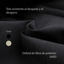 Silla plegable camping de metal negra