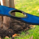 Silla plegable impermeable con funda y portavasos (Azul Claro)