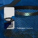 Silla plegable impermeable con funda y portavasos (Azul Claro)
