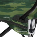 Silla plegable impermeable con funda y portavasos (Militar)