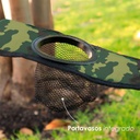 Silla plegable impermeable con funda y portavasos (Militar)