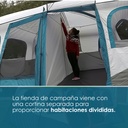 Tienda de campaña familiar extra grande Azul