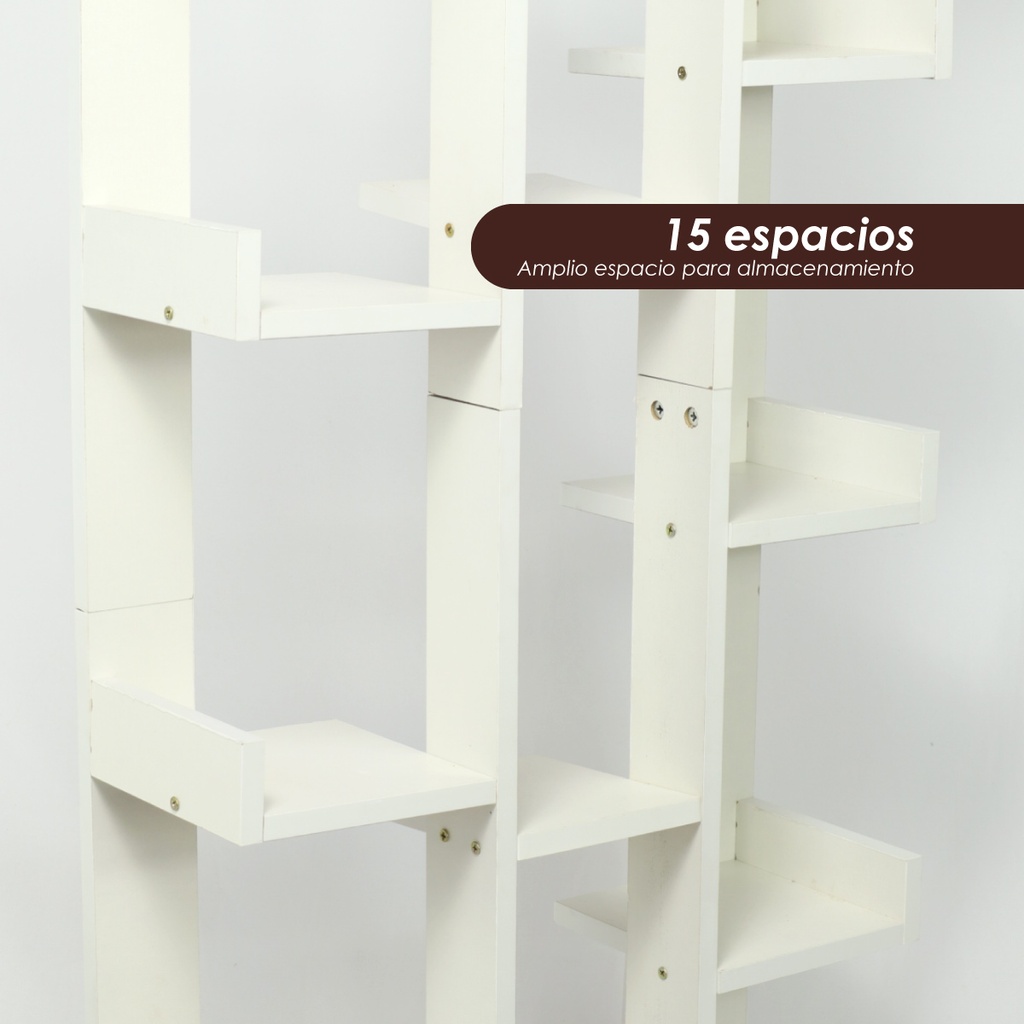 Librero organizador 15 espacios