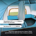 Tienda de campaña familiar grande Azul