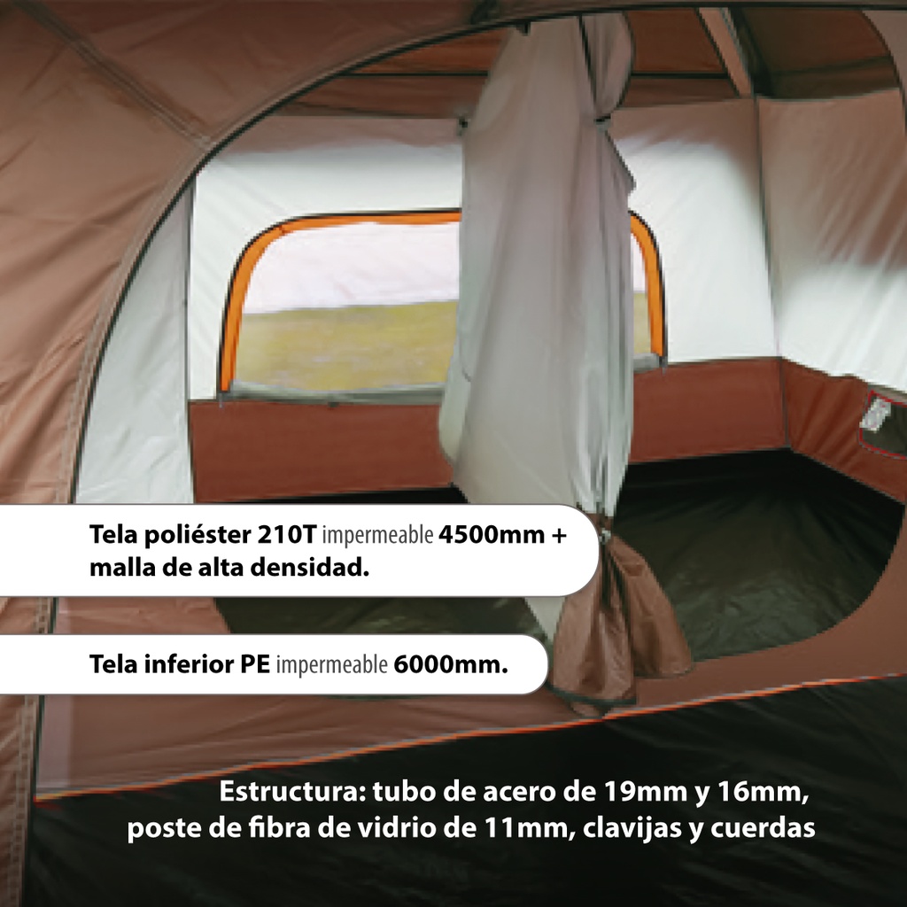 Tienda de campaña familiar mediano Café