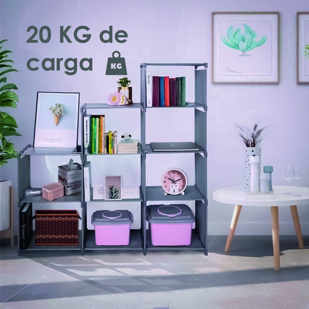 Librero organizador (gris)
