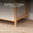 Buro Cajonera de Bambu con Cajon y estante