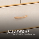 Cajonera comoda Bambu de 4 cajones Cafe