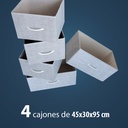 Gabinete con 4 cajones beige