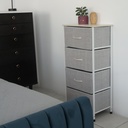 Gabinete con 4 cajones beige