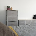 Gabinete con 4 cajones beige