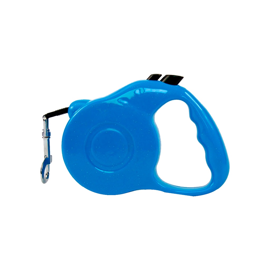 Correa retráctil para perro (Azul)