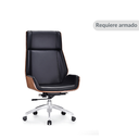 Silla para oficina respaldo café   MR-04A