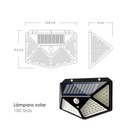 Lámpara solar 100 leds