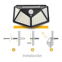 Lámpara solar 100 leds