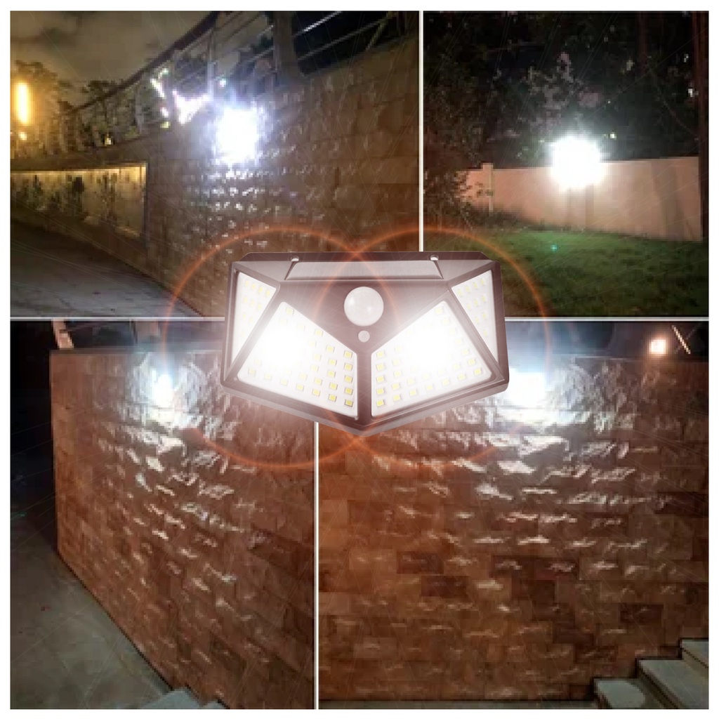 Lámpara solar 100 leds